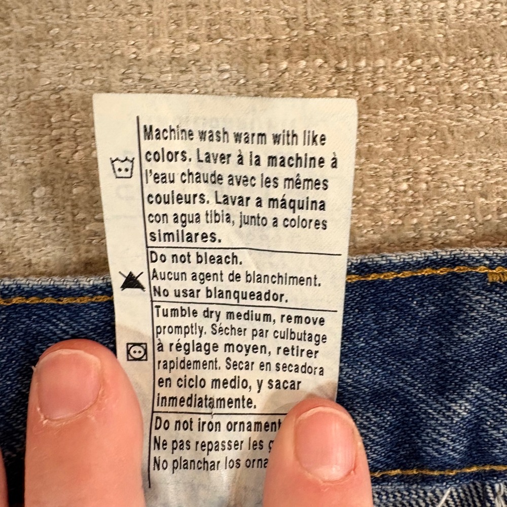 Carhartt B18 DST Traditional Fit Jeans Mens 40x32 Dark Stone Blue Denim Workwear - Picture 6 of 16